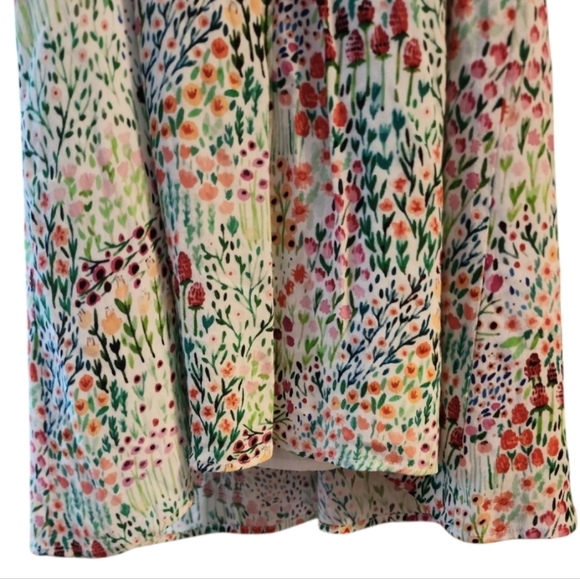 Anthropologie Hutch Floral Ditsy Mini Dress XS Green Flowy Spring Cottagecore - Picture 10 of 10